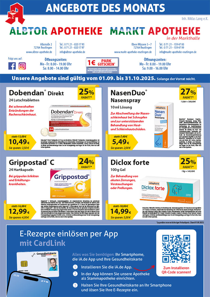 Angebotsflyer Seite 1